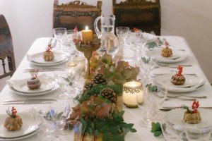 table setting Capodanno
